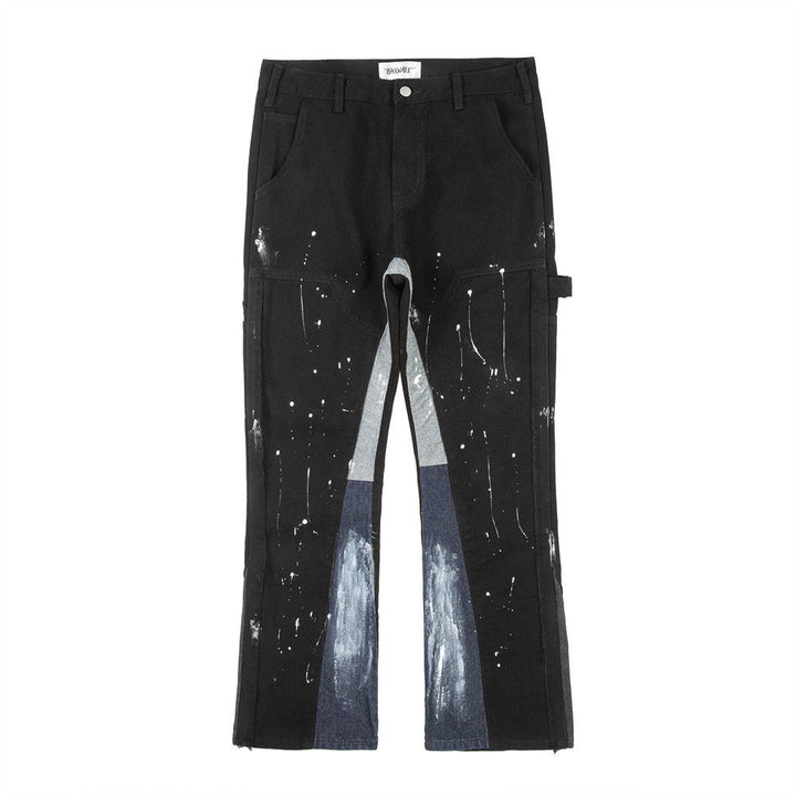 Painting Splash-ink Loose Jeans For Men