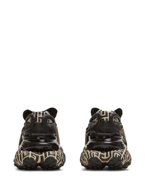 Balmain neoprene and leather Unicorn low-top sneakers