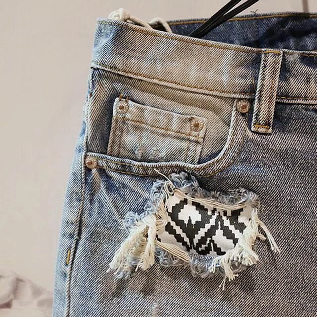 Men's Fashion Casual Ripped Denim Shorts