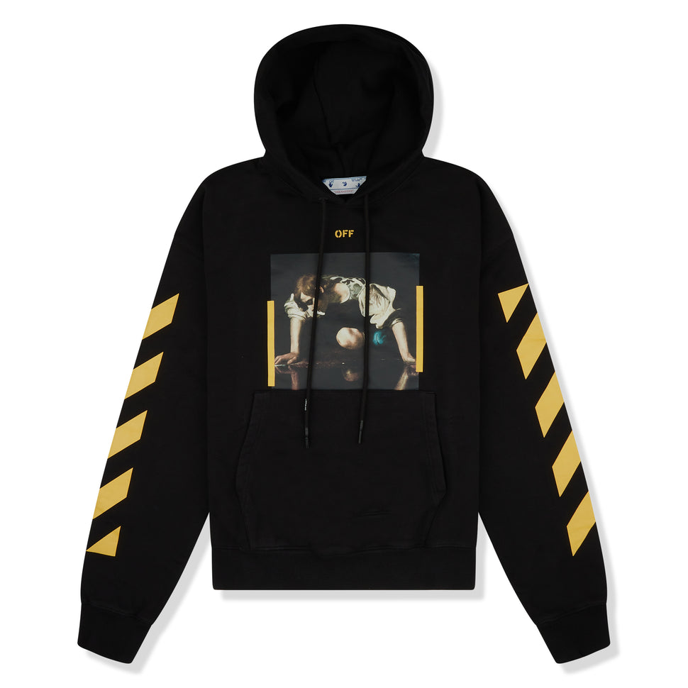 OFF-WHITE CARAVAGGIO ‘NARCISSUS’ BLACK YELLOW HOODIE