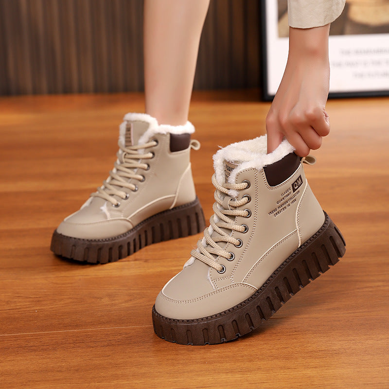 Snow Boots Winter  For Women Fashion Casual Plush Ankle Boot