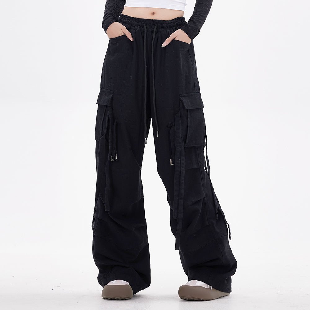 Fashion Loose Casual Wide Leg Mop Pants