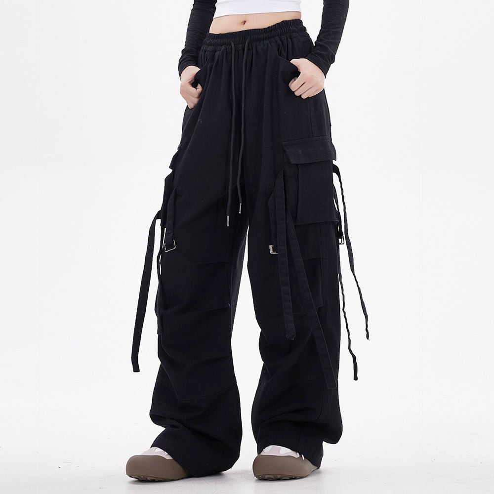 Fashion Loose Casual Wide Leg Mop Pants