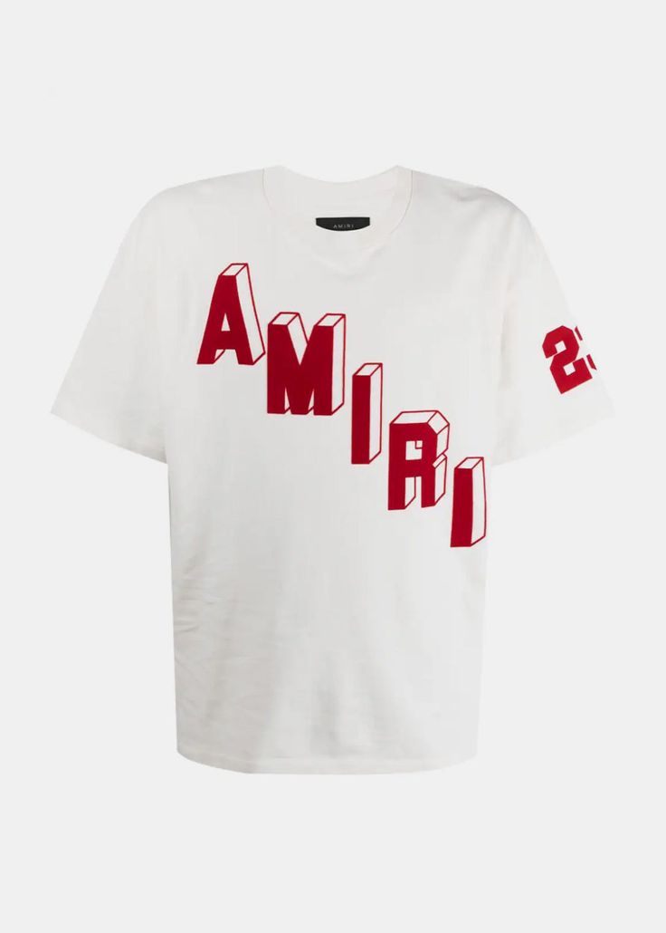 AMIRI Flocked Hockey Skater T-Shirt