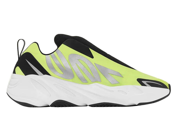 Adidas Yeezy Boost 700 MNVN Laceless Phosphor - Reflective Black Neoprene Slip-On Sneaker