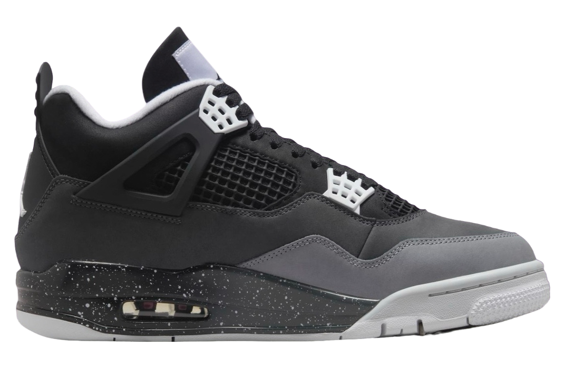 Air Jordan 4 Fear 2024 - Black, White, Cool Grey, Pure Platinum, with Iconic Quote Insole Detail