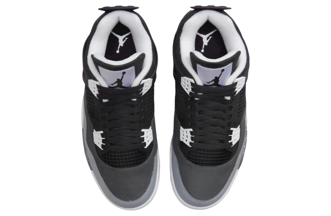 Air Jordan 4 Fear 2024 - Black, White, Cool Grey, Pure Platinum, with Iconic Quote Insole Detail