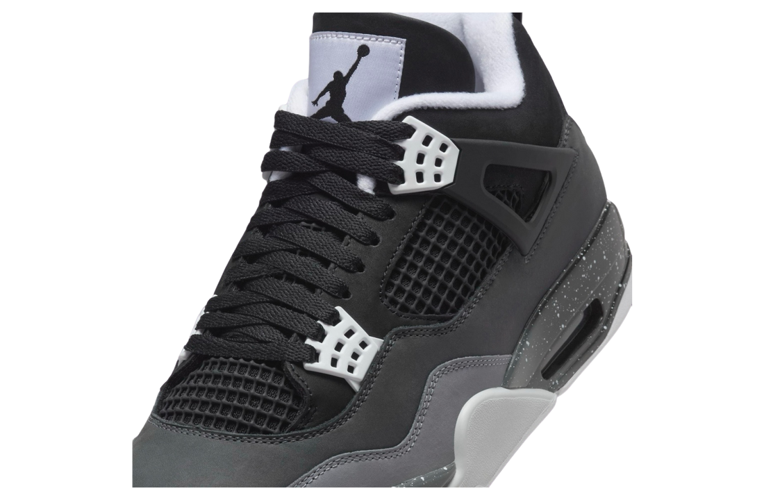 Air Jordan 4 Fear 2024 - Black, White, Cool Grey, Pure Platinum, with Iconic Quote Insole Detail