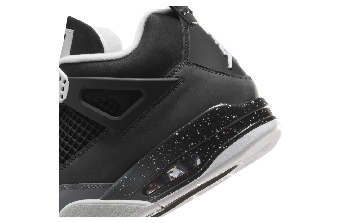 Air Jordan 4 Fear 2024 - Black, White, Cool Grey, Pure Platinum, with Iconic Quote Insole Detail