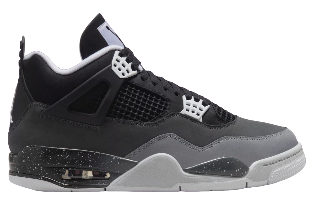 Air Jordan 4 Fear 2024 - Black, White, Cool Grey, Pure Platinum, with Iconic Quote Insole Detail