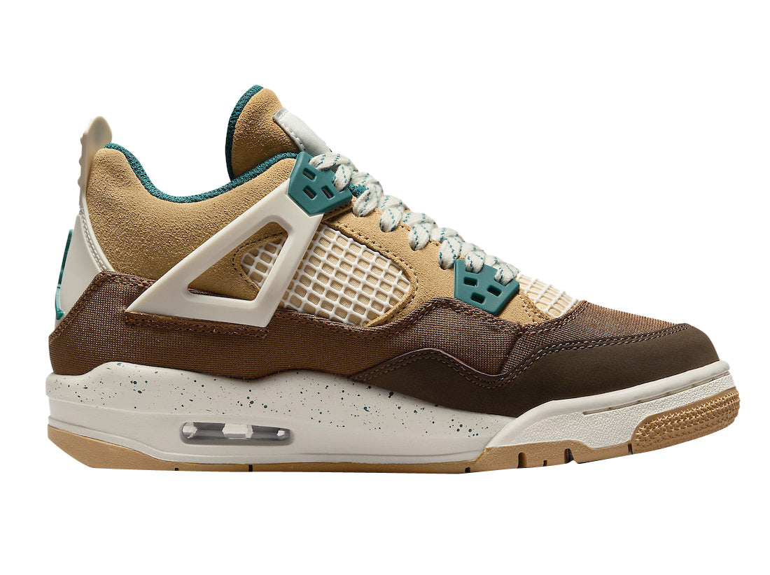 Air Jordan 4 GS Cacao Wow - Seasonal Collection Outdoor Sneaker in Cacao Wow and Geode Teal