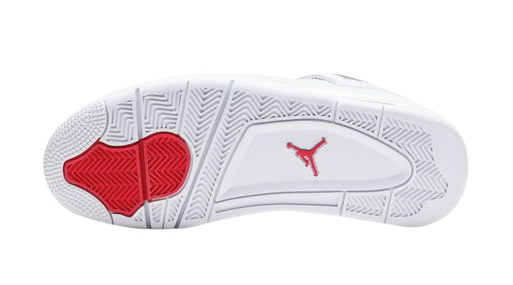 Air Jordan 4 Red Metallic - Classic White Leather Uppers with Striking Red Accents