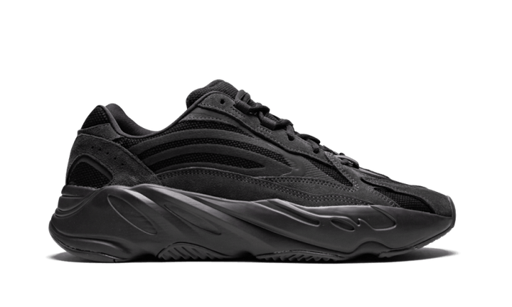 Adidas Yeezy 700 V2 Vanta Sneakers - Monochrome Black Upper with 3M Reflective Bands, Boost Sole